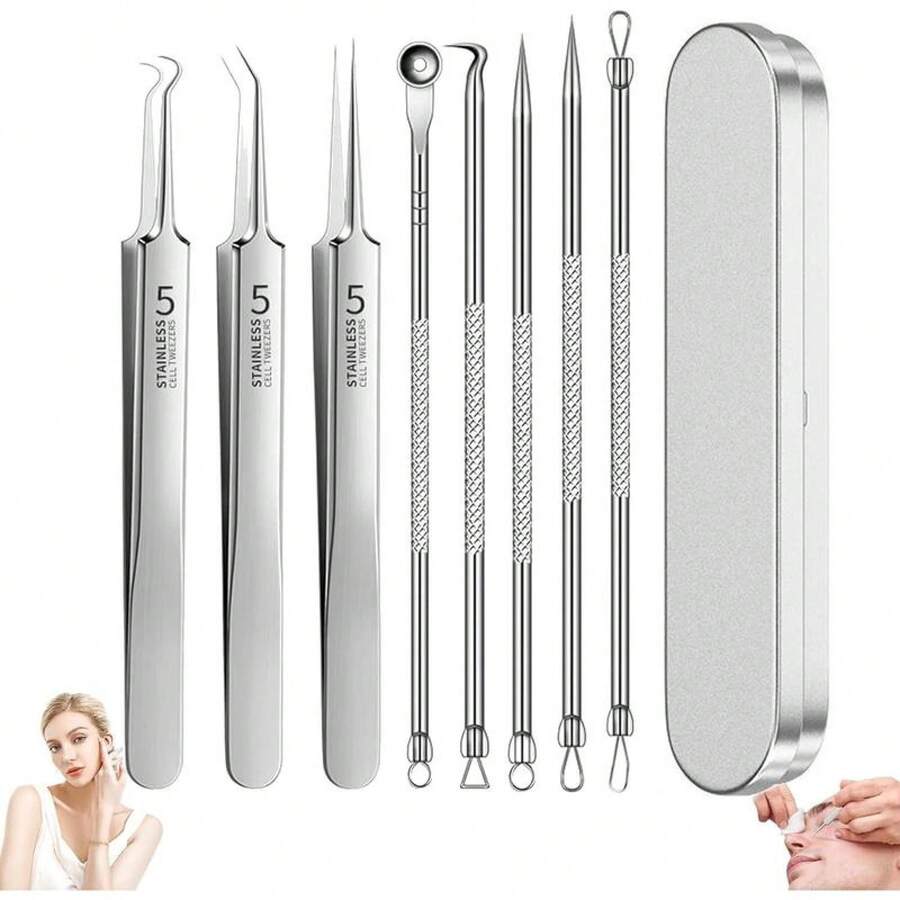 8-Pcs Acne & Blackhead Kit